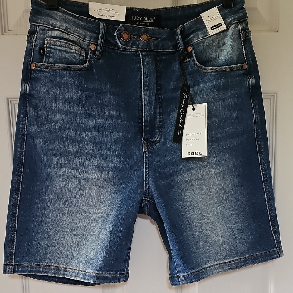 Judy Blue Women's Dark Blue Jean Shorts